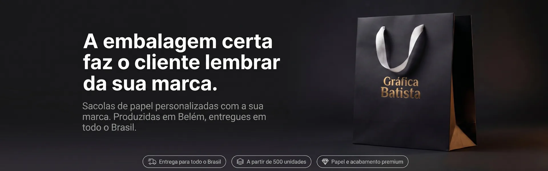 Sacolas Personalizadas Gráfica Batista