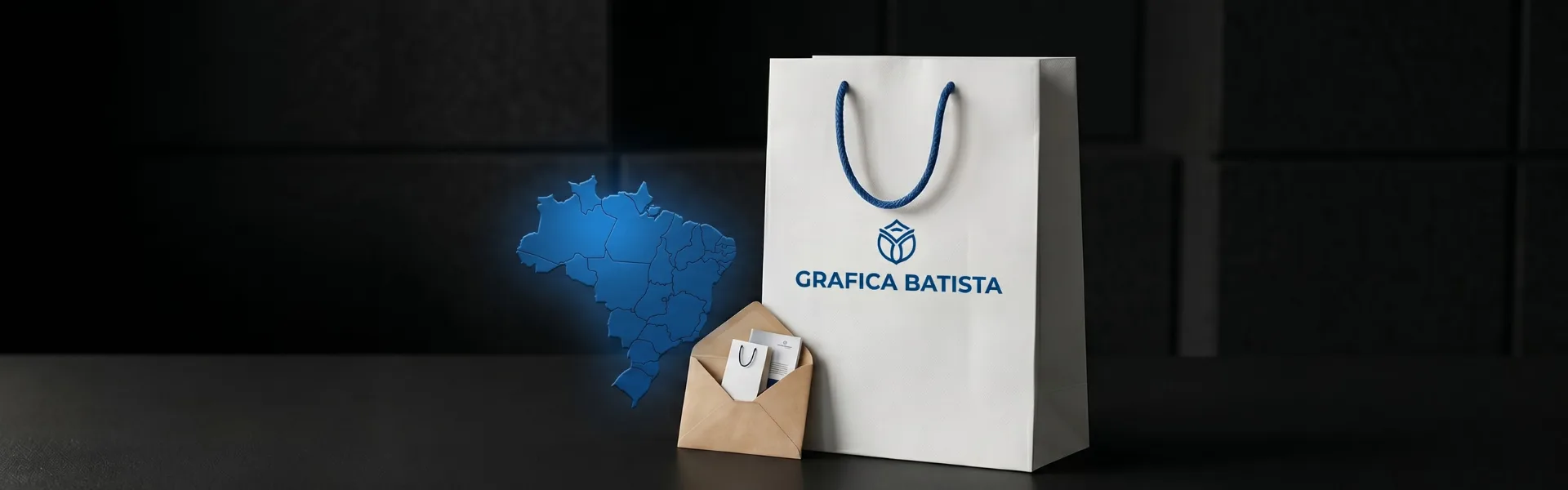 Gráfica Batista, solicite uma amostra física de sacolas personalizadas