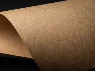 Ilustração de papel kraft natural.